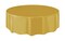 Gold Round Table Cover, 84&#x22;, 1ct